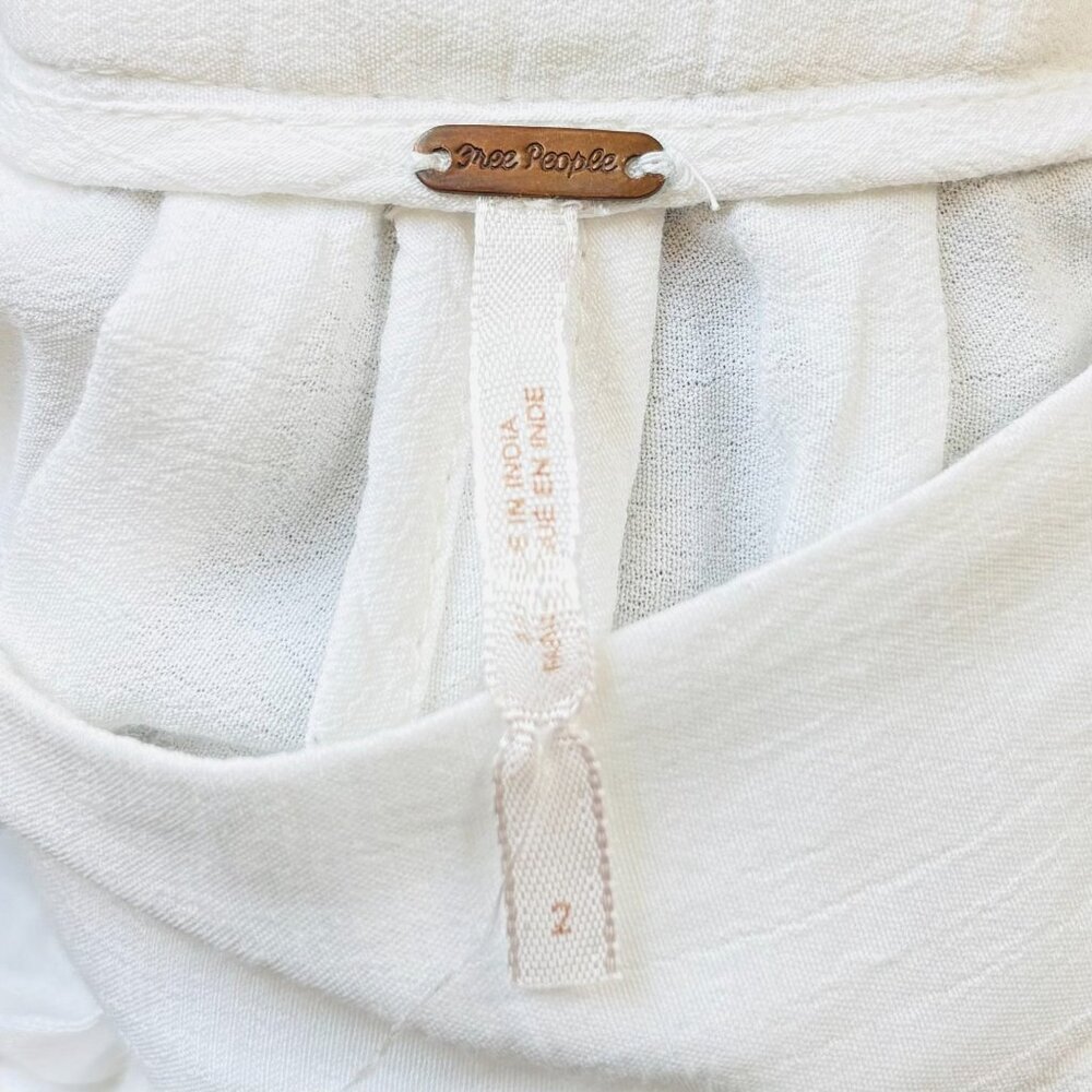 Free People Sz 2 ‘Azalea’ High-Waisted A-Line White Eyelet Shorts - Picture 7 of 8